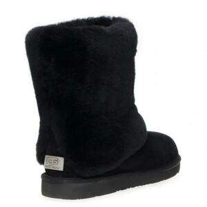 UGG Black Shearling Sheepskin Cuff Boots